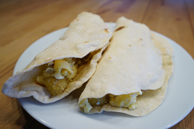 How to make Potato and Egg Breakfast Tacos