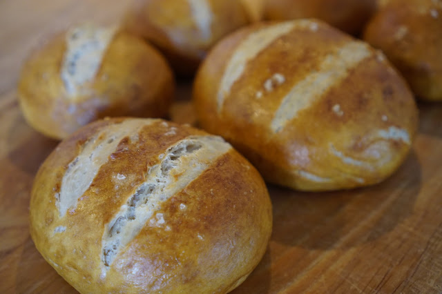 Pretzel Bread Recipe (Makes 8 large buns)
